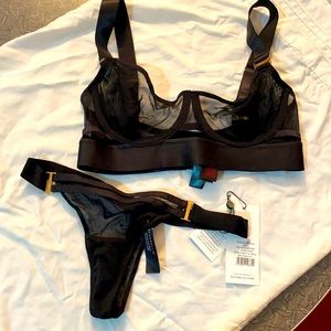 Bluebella Hale Bra 32D and thong XS new!